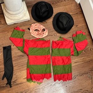 Vintage Freddy Krueger Costume Nightmare on Elm Street with‎ Extra Pieces